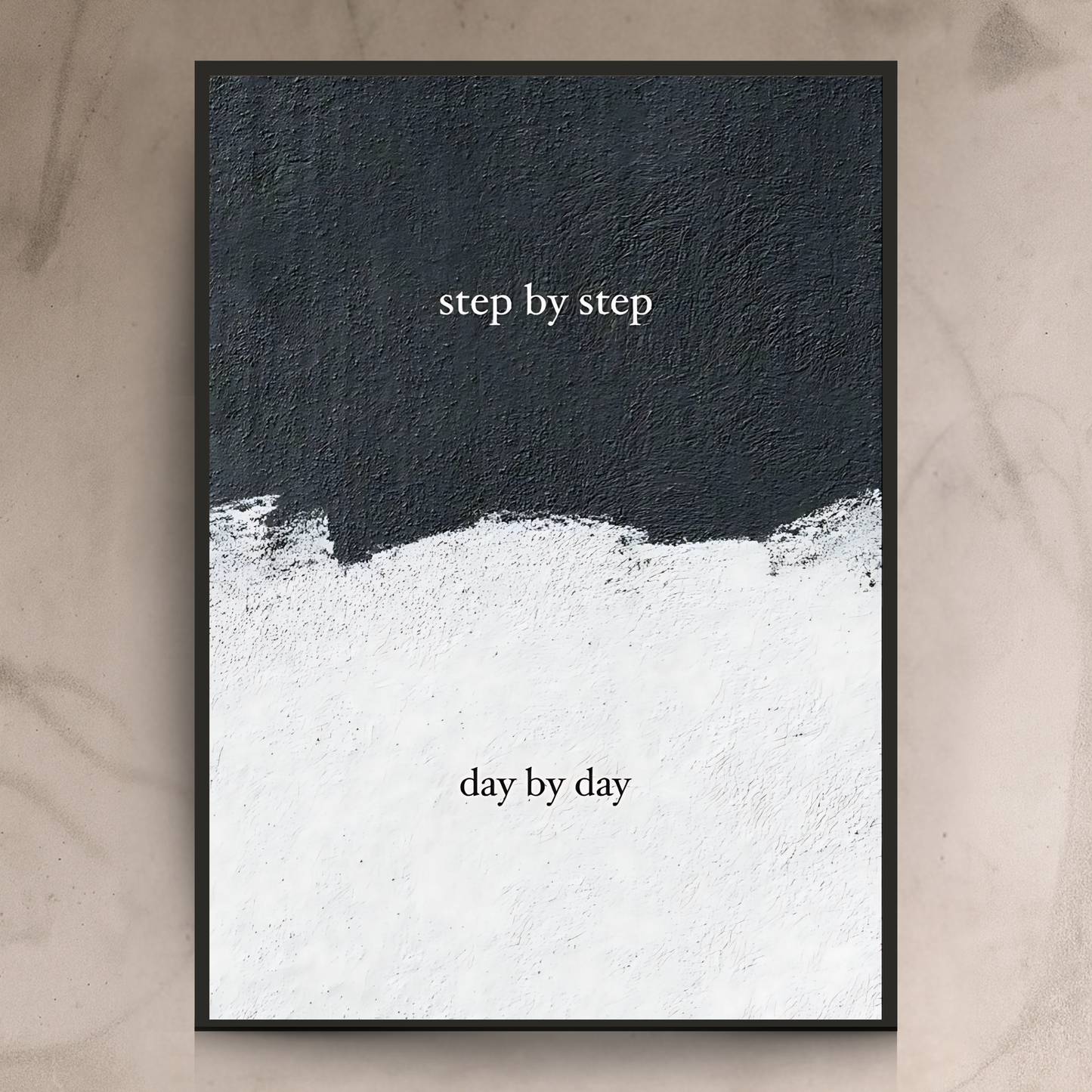 Step By Step – Minimal Motivation Wall Frame