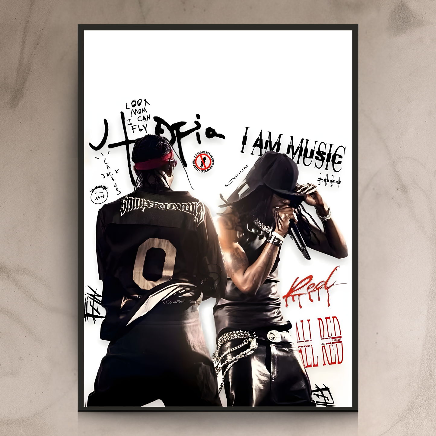 Utopia Beats – Hip-Hop Music Legends Wall Frame