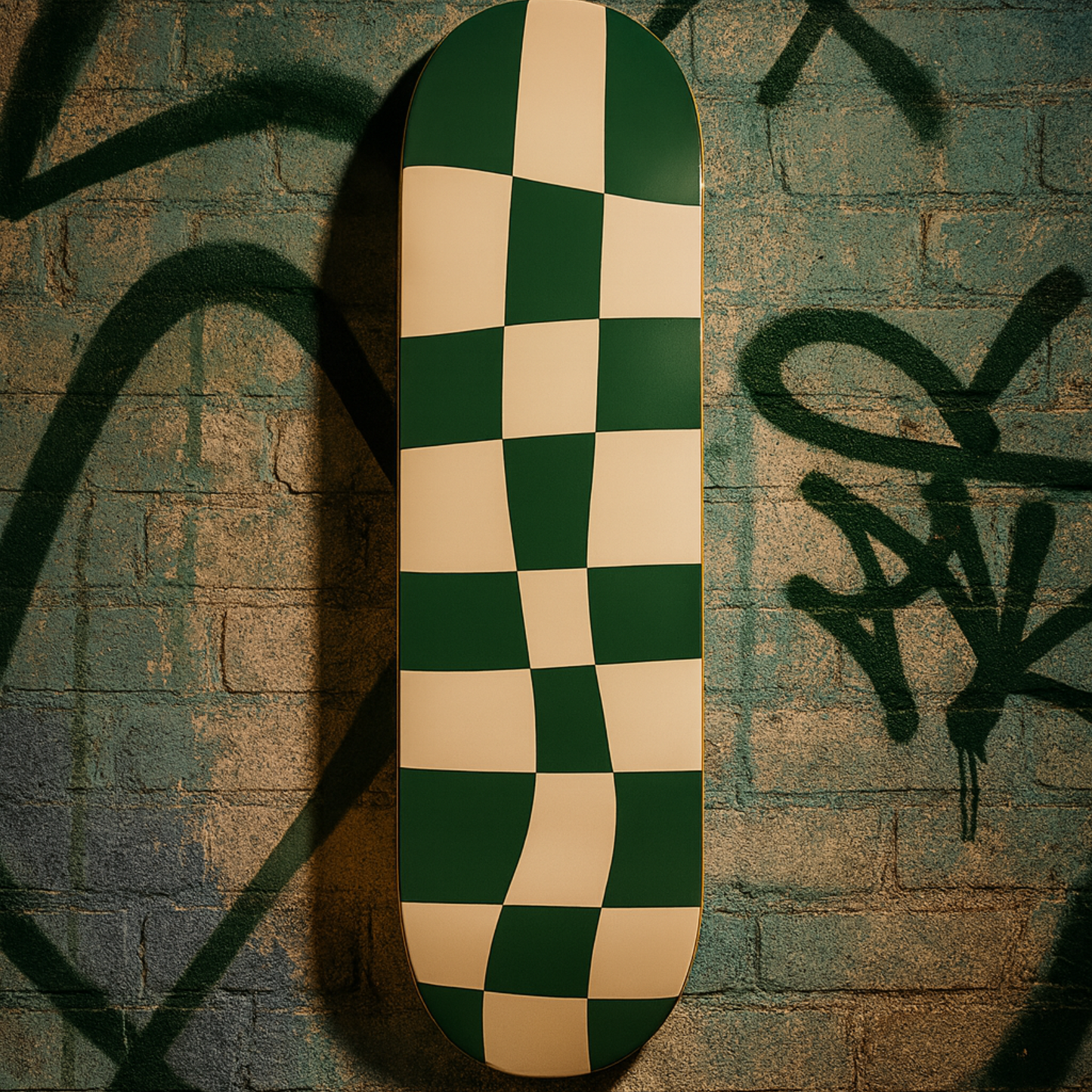 Verdant Warp Checker Skateboard Deck