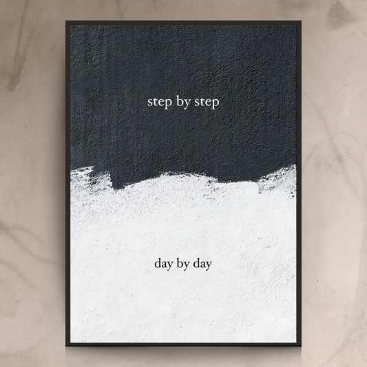 Step By Step – Minimal Motivation Wall Frame