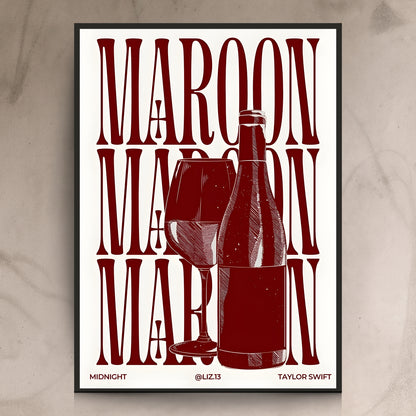 Taylor Swift Maroon