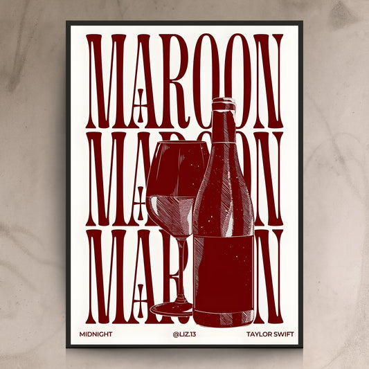 Taylor Swift Maroon