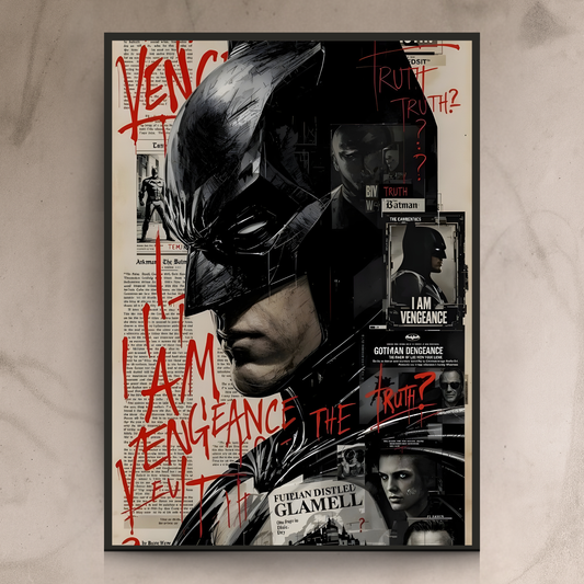 I Am Vengeance – Dark Knight Inspired Wall Frame