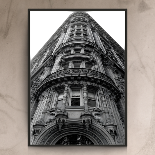 Ornate Empire – Black & White Architectural Wall Frame