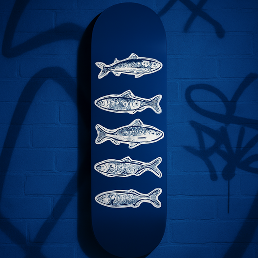 Indigo Fish Line Skateboard Deck