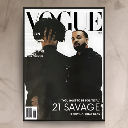 Vogue 21 Savage Drake