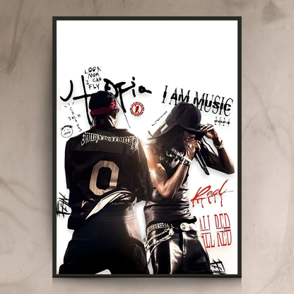 Utopia Beats – Hip-Hop Music Legends Wall Frame