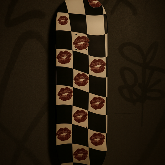 Kiss Checkers Skateboard Deck
