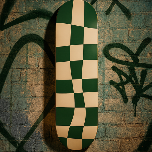 Verdant Warp Checker Skateboard Deck