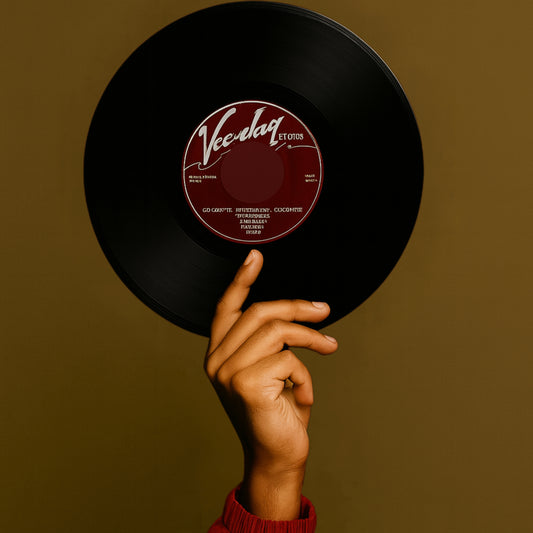 Veeday Retro Script Vinyl Wall Art Record