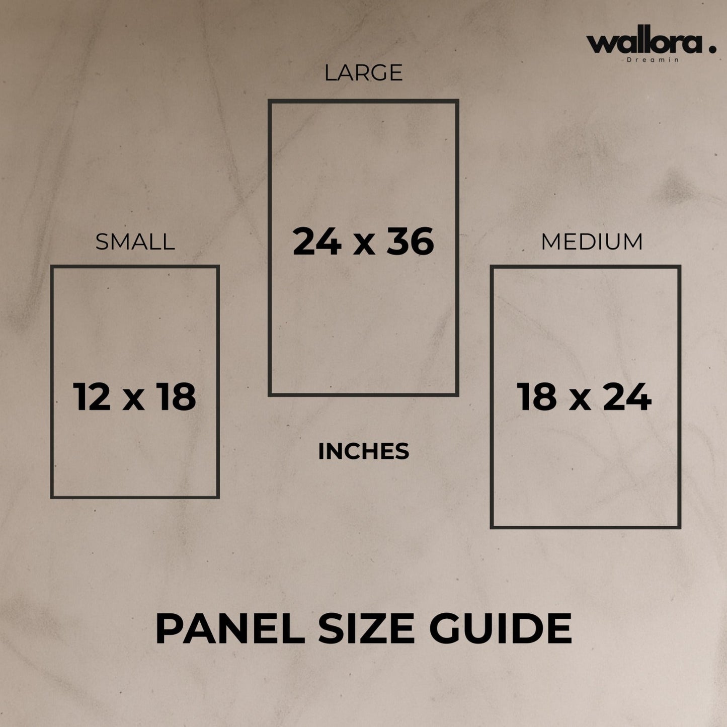 Wallora Frame Size Guide